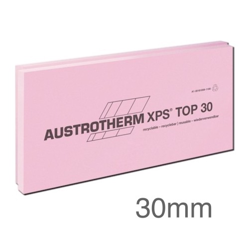 30mm XPS 300 Insulation Board - Rebated Edge - 600mm x 1250mm - TOP-F 30 SF 30mm XPS 300 Insulation Board - Rebated Edge - 600mm x 1250mm - TOP-F 30 SF