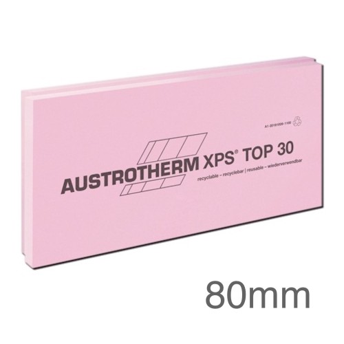 80mm XPS 300 Insulation Board - Rebated Edge - 600mm x 1250mm - TOP-F 30 SF 80mm XPS 300 Insulation Board - Rebated Edge - 600mm x 1250mm - TOP-F 30 SF