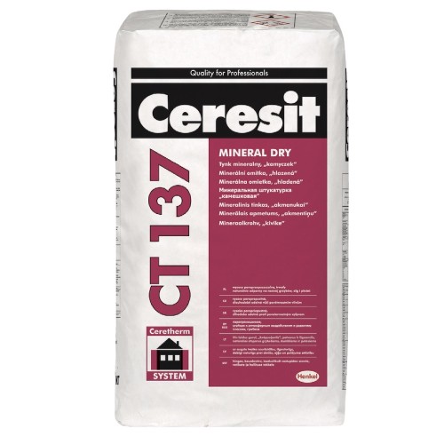 Ceresit CT137 Mineral Render 1.5 mm grain (stone texture) Ceresit CT137 Mineral Render 1.5 mm grain (stone texture)