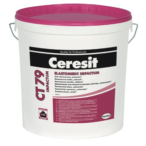 Ceresit CT79 Impactum Elastomeric Render 1.5 mm grain (stone texture) Ceresit CT79 Impactum Elastomeric Render 1.5 mm grain (stone texture)