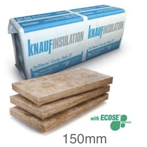 150mm DriTherm 32 Ultimate Cavity Slab Knauf (pack of 4) 150mm DriTherm 32 Ultimate Cavity Slab Knauf (pack of 4)