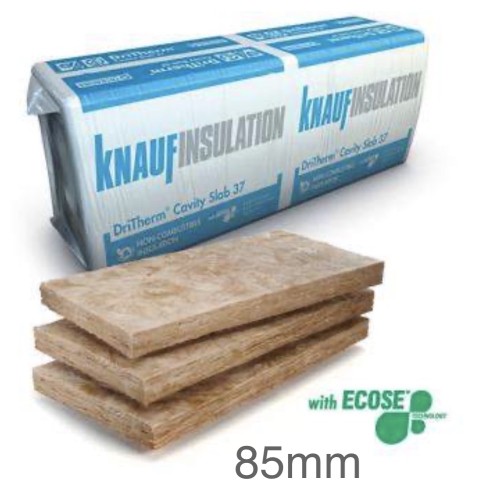85mm DriTherm 32 Ultimate Cavity Slab Knauf (pack of 5) 85mm DriTherm 32 Ultimate Cavity Slab Knauf (pack of 5)