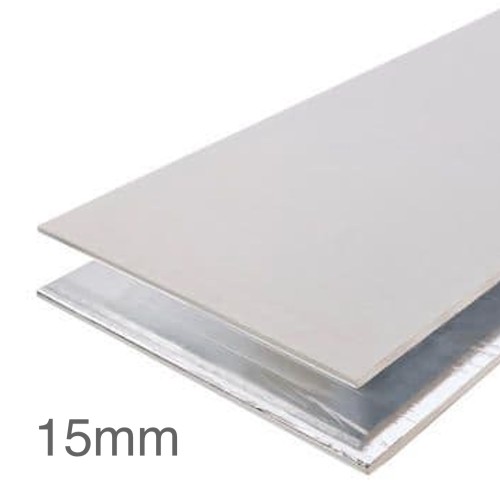 15mm Knauf Vapour Panel - Foil Backed Plasterboard - 1200mm x 2400mm 15mm Knauf Vapour Panel - Foil Backed Plasterboard - 1200mm x 2400mm