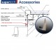 Supertech Aluminium Small End Cap Connection Profile - 3m length Supertech Aluminium Small End Cap Connection Profile - 3m length