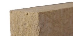 Block of dense brown insulation material