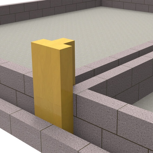 ARC T-Barrier Foundation for 100mm Party Wall Cavity - Fire Barrier for Party Wall Junctions at Foundation Level - Pack of 12 ARC T-Barrier Foundation for 100mm Party Wall Cavity - Fire Barrier for Party Wall Junctions at Foundation Level - Pack of 12