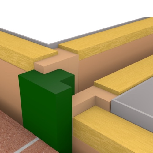 ARC T-Barrier Timber Frame for 100mm Party Wall Cavity - Fire Barrier for Timber Frame Party Wall Junctions - Pack of 12 ARC T-Barrier Timber Frame for 100mm Party Wall Cavity - Fire Barrier for Timber Frame Party Wall Junctions - Pack of 12