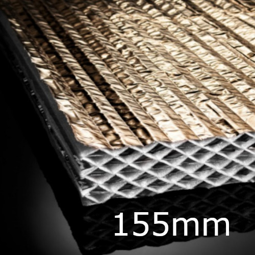 155mm Actis Hybris Panel - Reflective Multifoil Insulation - 1145mm x 1200mm - pack of 2 155mm Actis Hybris Panel - Reflective Multifoil Insulation - 1145mm x 1200mm - pack of 2