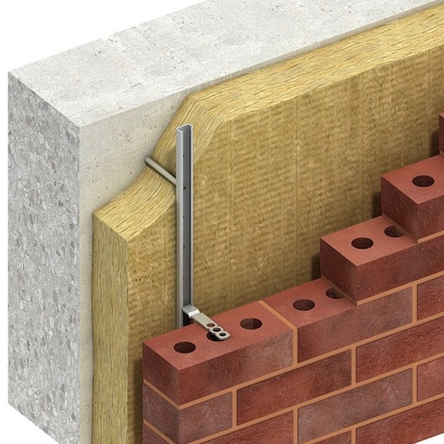 Ancon 25/14 Stainless Steel Channel - 2700mm Length - To Fix An Outer Leaf Of Brickwork Through Insulation To Steel Frame Or Concrete Ancon 25/14 Stainless Steel Channel - 2700mm Length - To Fix An Outer Leaf Of Brickwork Through Insulation To Steel Frame Or Concrete