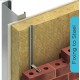 Ancon 25/14 Stainless Steel Channel - 2700mm Length - To Fix An Outer Leaf Of Brickwork Through Insulation To Steel Frame Or Concrete Ancon 25/14 Stainless Steel Channel - 2700mm Length - To Fix An Outer Leaf Of Brickwork Through Insulation To Steel Frame Or Concrete