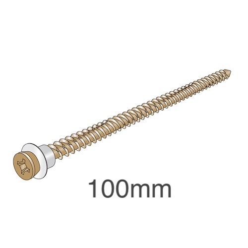 Ancon CFS100 Concrete Fixing Screws - Fixings for Ancon 25/14 Restraint System to Concrete Wall - bag of 100 Ancon CFS100 Concrete Fixing Screws - Fixings for Ancon 25/14 Restraint System to Concrete Wall - bag of 100