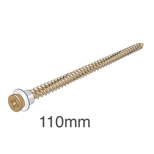 Ancon CFS115 Concrete Fixing Screws - Fixings for Ancon 25/14 Restraint System to Concrete Wall - bag of 100 Ancon CFS115 Concrete Fixing Screws - Fixings for Ancon 25/14 Restraint System to Concrete Wall - bag of 100