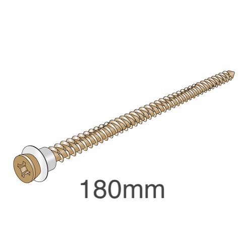 Ancon CFS180 Concrete Fixing Screws - Fixings for Ancon 25/14 Restraint System to Concrete Wall - bag of 100 Ancon CFS180 Concrete Fixing Screws - Fixings for Ancon 25/14 Restraint System to Concrete Wall - bag of 100