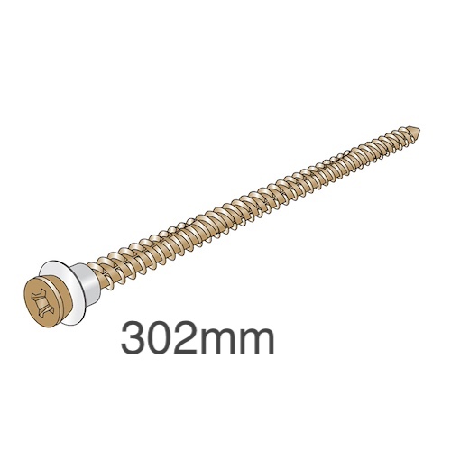 Ancon CFS302 Concrete Fixing Screws - Fixings for Ancon 25/14 Restraint System to Concrete Wall - bag of 100 Ancon CFS302 Concrete Fixing Screws - Fixings for Ancon 25/14 Restraint System to Concrete Wall - bag of 100
