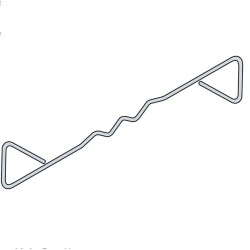 200mm Ancon Staifix HRT4 Stainless Steel Wall Tie -  Masonry Light Duty Tie - Type 4 - pack of 250