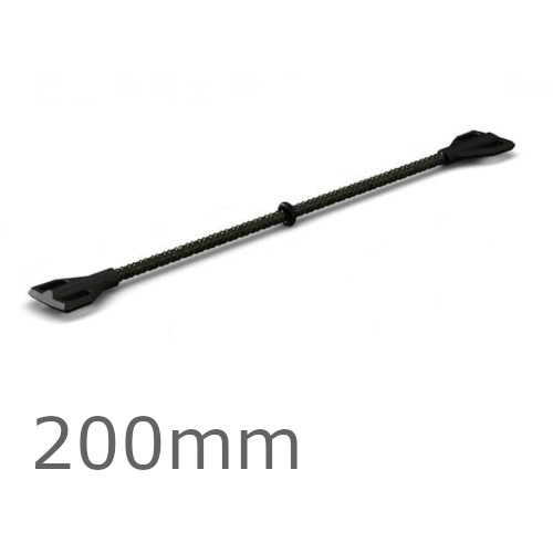 200mm Ancon Teplo-BF-1 Wall Tie - Heavy Duty Type 1 200mm Ancon Teplo-BF-1 Wall Tie - Heavy Duty Type 1