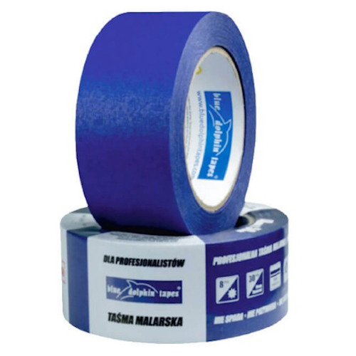 30mm Blue Painters Tape Blue Dolphin - 50m roll 30mm Blue Painters Tape Blue Dolphin - 50m roll