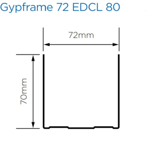 British Gypsum Gypframe 72 EDCL 80 CurveLiner Channel - Pack of 10 British Gypsum Gypframe 72 EDCL 80 CurveLiner Channel - Pack of 10