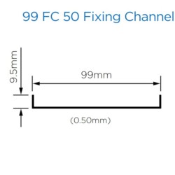 British Gypsum Gypframe 99 FC 50 Fixing Channel (pack of 10)