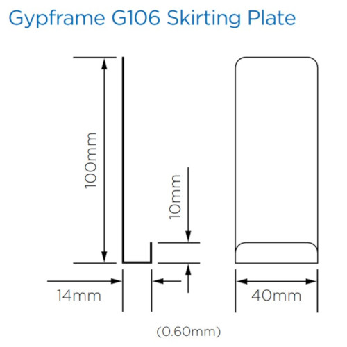 British Gypsum Gypframe Skirting Plates (box of 100) British Gypsum Gypframe Skirting Plates (box of 100)