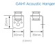 British Gypsum Gypframe GAH1 Acoustic Hanger (pack of 100) British Gypsum Gypframe GAH1 Acoustic Hanger (pack of 100)