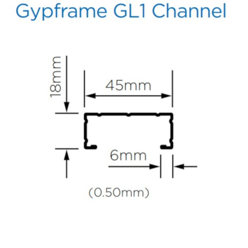 British Gypsum Gyplyner GL1 Lining Channel 2.4m (pack of 10) British Gypsum Gyplyner GL1 Lining Channel 2.4m (pack of 10)