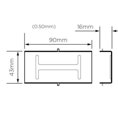 British Gypsum Gyplyner GL3 Channel Connector (box of 50) British Gypsum Gyplyner GL3 Channel Connector (box of 50)