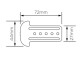 British Gypsum Gyplyner GL5 Timber Connector (box of 200) British Gypsum Gyplyner GL5 Timber Connector (box of 200)