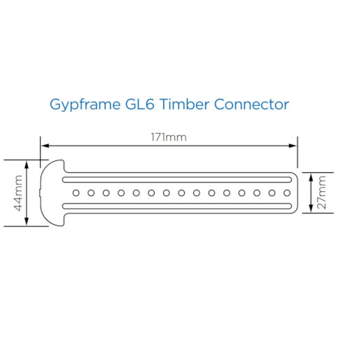 British Gypsum Gyplyner GL6 Timber Connector (box of 100) British Gypsum Gyplyner GL6 Timber Connector (box of 100)