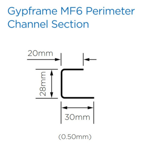 British Gypsum Casoline MF6 Perimeter Channel British Gypsum Casoline MF6 Perimeter Channel