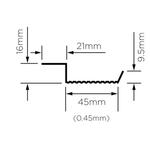 British Gypsum Gypframe RB1 Resilient Bar British Gypsum Gypframe RB1 Resilient Bar