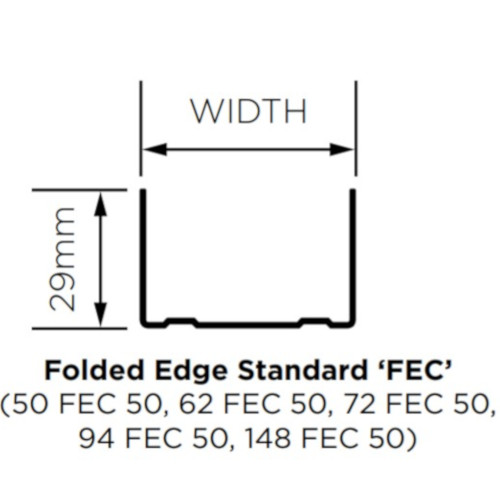 British Gypsum Gypframe 50 FEC 50 Folded Edge Standard Channel (pack of 10) British Gypsum Gypframe 50 FEC 50 Folded Edge Standard Channel (pack of 10)