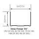 British Gypsum Gypframe 50 DC 60 Deep Flange Channel - pack of 10 British Gypsum Gypframe 50 DC 60 Deep Flange Channel - pack of 10