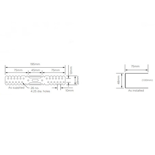 British Gypsum Gyplyner GL9 Bracket (box of 100) British Gypsum Gyplyner GL9 Bracket (box of 100)
