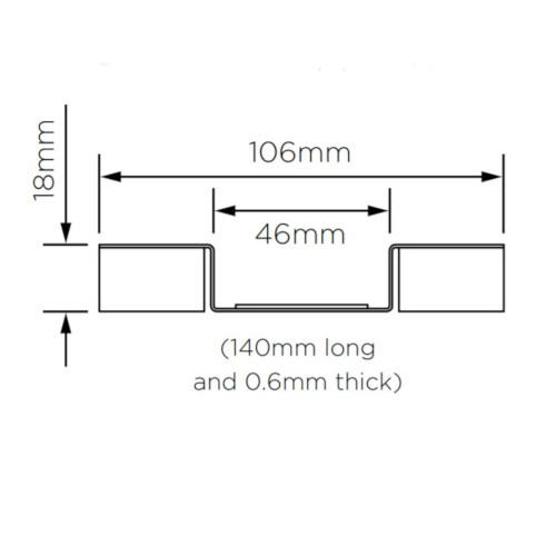 British Gypsum Gypframe Service Support Plate (pack of 100) British Gypsum Gypframe Service Support Plate (pack of 100)