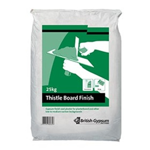 British Gypsum Thistle Board Finish Plaster- 25kg - pallet of 56 British Gypsum Thistle Board Finish Plaster- 25kg - pallet of 56