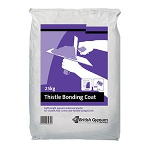 British Gypsum Thistle Bonding Coat Plaster - 25kg British Gypsum Thistle Bonding Coat Plaster - 25kg