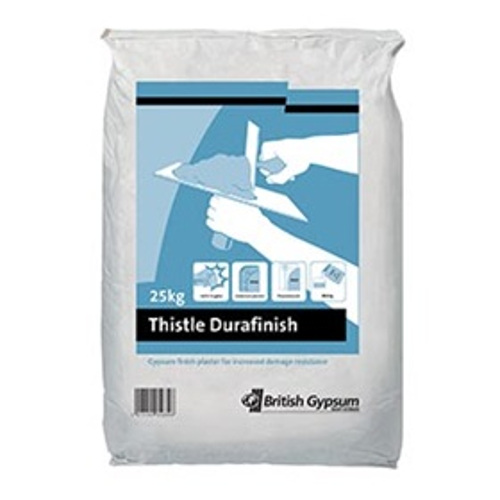 British Gypsum Thistle DuraFinish Plaster- 25kg - Pallet of 56 British Gypsum Thistle DuraFinish Plaster- 25kg - Pallet of 56