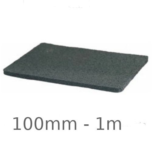 100mm Regupol Acoustic Isolating Strips for Timber/Metal Studs - 1m length 100mm Regupol Acoustic Isolating Strips for Timber/Metal Studs - 1m length