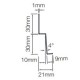 Aluminium Starter Profile for Cedral Lap - 3m length Aluminium Starter Profile for Cedral Lap - 3m length