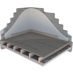 39mm Cellecta Deckfon Quattro - Direct to Joist Acoustic Overlay Board