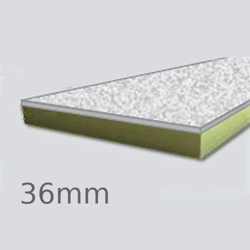 36mm Cellecta Hexatherm XCPL Faced Thermal Laminate Board for Car Park Soffits - Extruded Polystyrene (XPS) 36mm Cellecta Hexatherm XCPL Faced Thermal Laminate Board for Car Park Soffits - Extruded Polystyrene (XPS)
