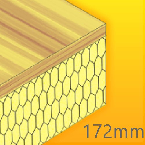 172mm Cellecta Hexatherm XPLY Plywood Thermal Laminate Roof Board - Extruded Polystyrene (XPS) 172mm Cellecta Hexatherm XPLY Plywood Thermal Laminate Roof Board - Extruded Polystyrene (XPS)