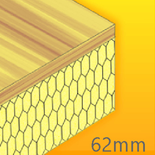 62mm Cellecta Hexatherm XPLY Plywood Thermal Laminate Roof Board - Extruded Polystyrene (XPS) 62mm Cellecta Hexatherm XPLY Plywood Thermal Laminate Roof Board - Extruded Polystyrene (XPS)