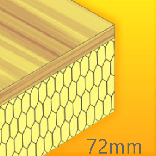 72mm Cellecta Hexatherm XPLY Plywood Thermal Laminate Roof Board - Extruded Polystyrene (XPS) 72mm Cellecta Hexatherm XPLY Plywood Thermal Laminate Roof Board - Extruded Polystyrene (XPS)
