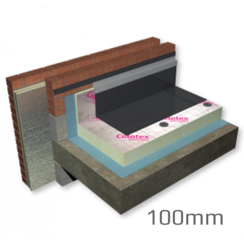 100mm Celotex Crown-Fix Flat Roof Board (pack of 12) - pallet of 2 packs 100mm Celotex Crown-Fix Flat Roof Board (pack of 12) - pallet of 2 packs
