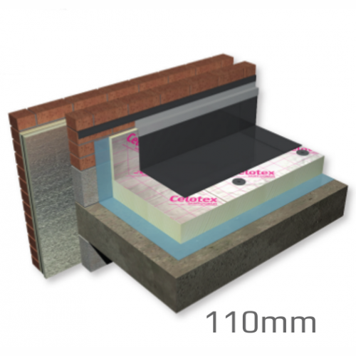 110mm Celotex Crown-Fix Flat Roof Board (pack of 11) - pallet of 2 packs 110mm Celotex Crown-Fix Flat Roof Board (pack of 11) - pallet of 2 packs