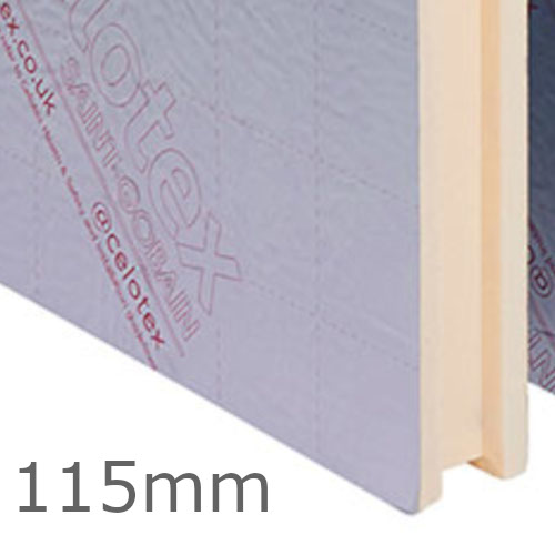 115mm Celotex Thermaclass Cavity Wall 21 - Rigid PIR Full Fill Cavity Insulation Board (pack of 5) 115mm Celotex Thermaclass Cavity Wall 21 - Rigid PIR Full Fill Cavity Insulation Board (pack of 5)