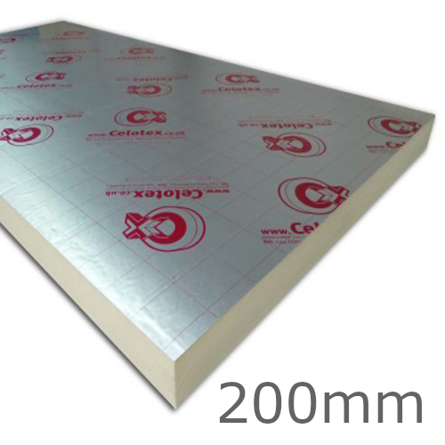 200mm Celotex XR4000 PIR Insulation Board (pack of 6) - XR4200 200mm Celotex XR4000 PIR Insulation Board (pack of 6) - XR4200