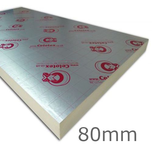 80mm Celotex GA4000 PIR Insulation Board - GA4080 80mm Celotex GA4000 PIR Insulation Board - GA4080